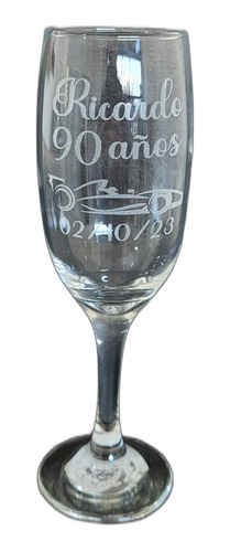 Copas Grabadas Laser, Champagne Souvenir X24