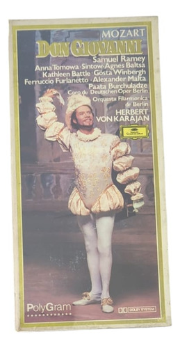 Cassette Mozart Don Giovanni Karajan Sellado Supercultura