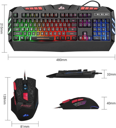 Imagen 2 de 4 de Teclado Y Mouse Rgb Gamer