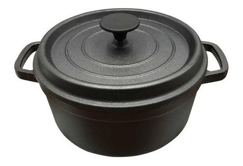 Olla De Hierro Fundido Con Tapa 2.64qt 2.5 Lts Natural