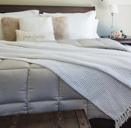 Acolchado Edredon Cubrecama 1 Plaza Y 1/2 Sensacion Duvet
