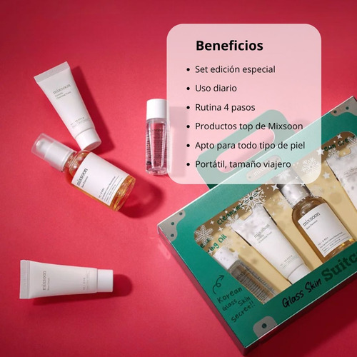 Mixsoon Set De Rutina 4 Pasos De Skincare Cosmética Coreana