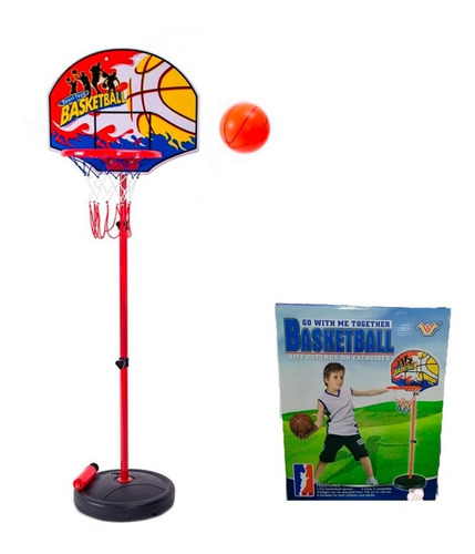 Arco Basquetball Aro Y Malla Set Juego Baloncesto Grande