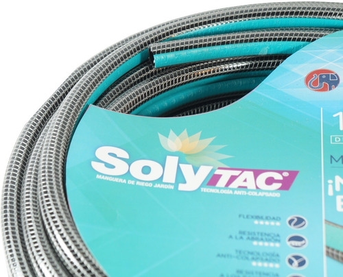 Imagen 6 de 6 de Manguera Riego 3/4 X 50 Mts Anticolapsable Solytac Reforzada