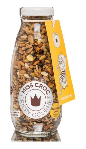 Kit 3x: Granola Crispy Mostarda E Mel Garrafa Miss Croc 120g