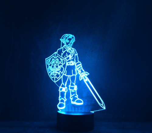 Lámpara 3d Link Legend Of Zelda + Pilas