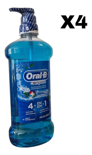 4 Enjuagues Oral B 2 Litros Cu