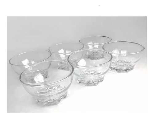 Set 6 Copas Vidrio Postre Helado Sundae Allegra 295ml