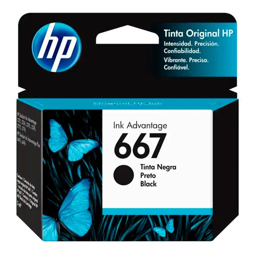 Cartucho Hp 667 Negro 3ym79al Ink Advantage 667 Bagc