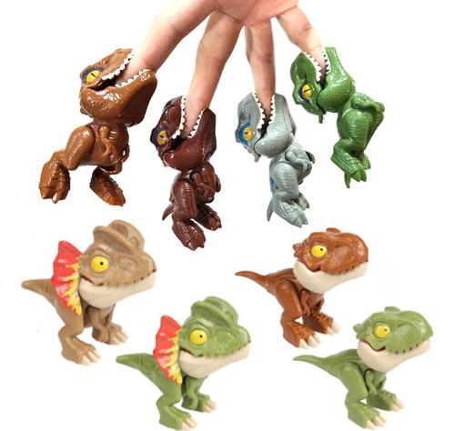 8 Juguetes De Dinosaurio T-rex Que Se Muerden Los Dedos