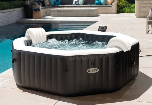Spa Octogonal Intex Deluxe Burbujas Y Jets 218cm X 71cm