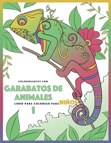 Garabatos De Animales Libro Para Colorear Para Ninos 1