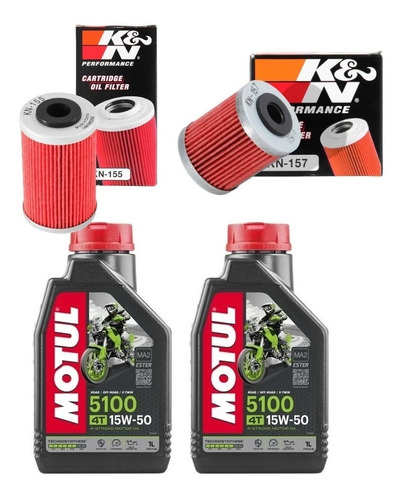 Filtro K&n Ktm Exc Smr 450 525 Sx 250 400 Motul 5100 15w50