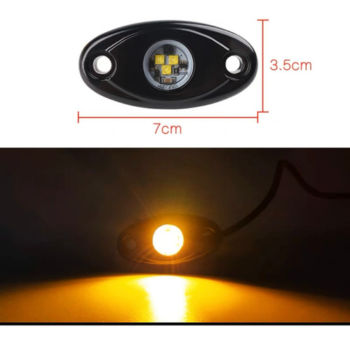 X4 Luces De Neón Pods Led Rock Para Jeep Atv Kln