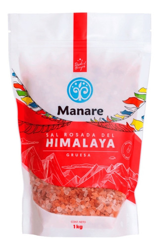 Sal Rosada Del Himalaya Gruesa 1 Kg / 100% Pura - Manare