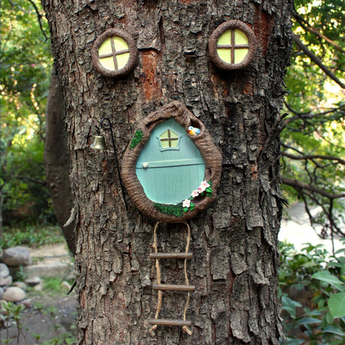 Puerta Y Ventana De Hadas Que Se Abren Juego De Cabina Con P