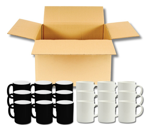 6 Tazas Blancas Y 6 Tazas Magicas Para Sublimar 11oz