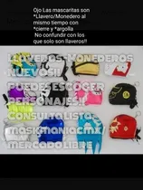 Comprar Máscaras De Luchadores 5 Llaveros Monederos A Escoger Nuevos
