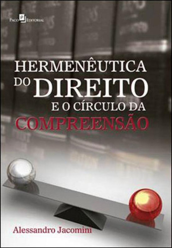 Hermenêutica Do Direito E O Círculo Da Compreensão, De Jacomini, Alessandro. Editora Paco Editorial, Capa Mole Em Português