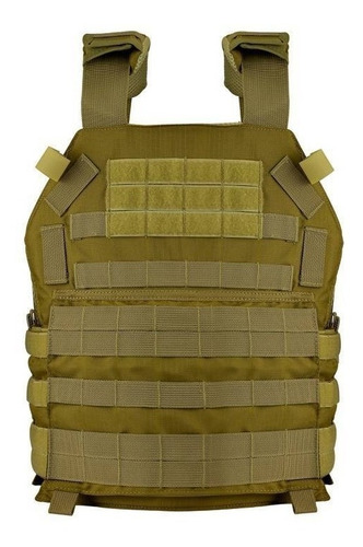 Colete Modular Plate Carrier Resgate Coyote Tan Airsoft Toop