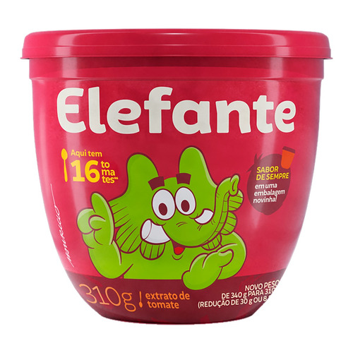 Extrato de Tomate Elefante Pote 310g