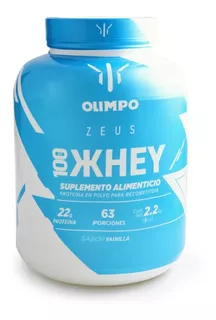 Olimpo Zeus 2.26kg 65 Servicios, 100% Whey De Los Dioses Sabor Vainilla