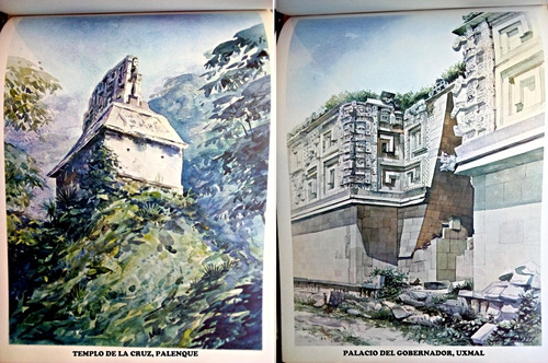 Libro: Acuarelas De Las Ruinas Mayas - Yandi Lizardo (Usado)