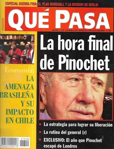 Revista Qué Pasa 1449 / 16 Enero 1998 / Hora Final Pinochet