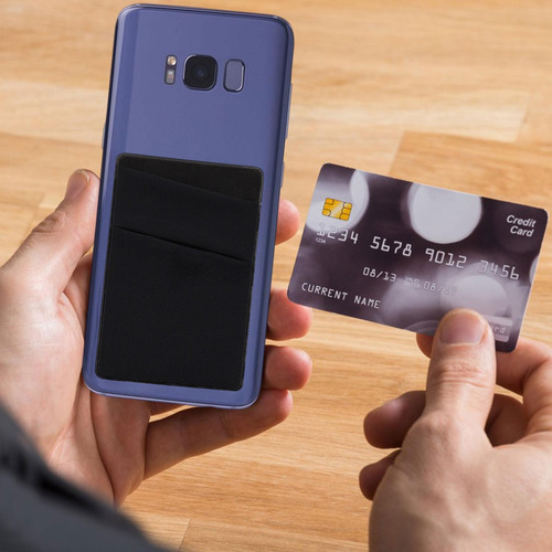 Fundas Para Teléfonos Móviles Tarjetero Adhesivo Con Doble B