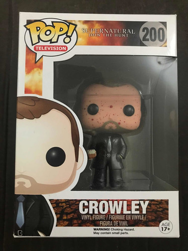 Funko Pop! #200 Crowley Metálico Com Sangue / Supernatural