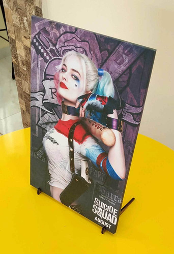 Imagem 4 de 6 de Quadro Decorativo Arlequina - Esquadrão Suicida Tamanho A4