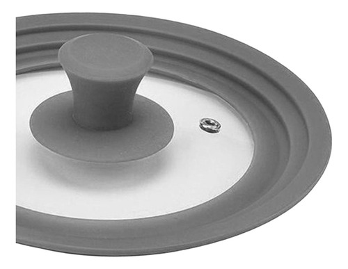 Tapa De Vidrio Templado Multifunción 28 A 30 A 32cm Gris