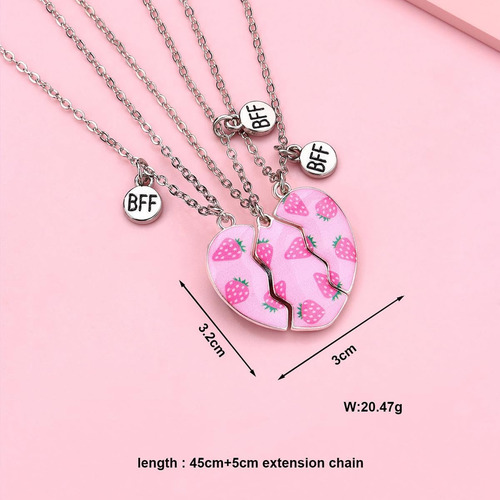 Collares Bff Para Mejores Amigos Para 3 Collares Bff Con Med