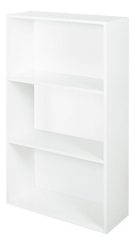 Librero Organizador De 3 Estantes Moderno Estanteria Color Acabado Blanco