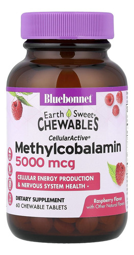 Bluebonnet Vitamina B12 Masticable 5000mcg Frambuesa 60 Tab