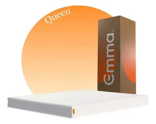 Colchão Queen  Ortopédico 10 Anos De Garantia Emma One Cor Branco