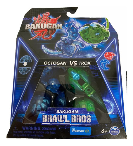 Bakugan Brawl Bros Octogan V Trox Nillious V Bruiser Walmart