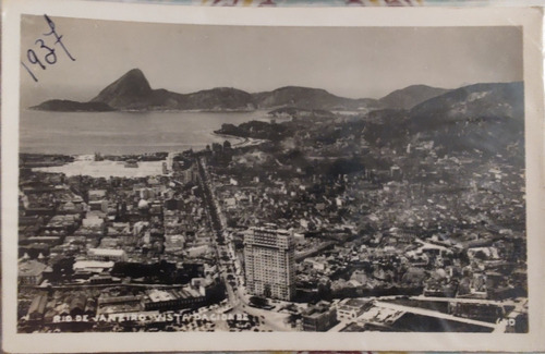 Antigua Postal De Rio Janeiro Vista Panoramica 1937 (ff87