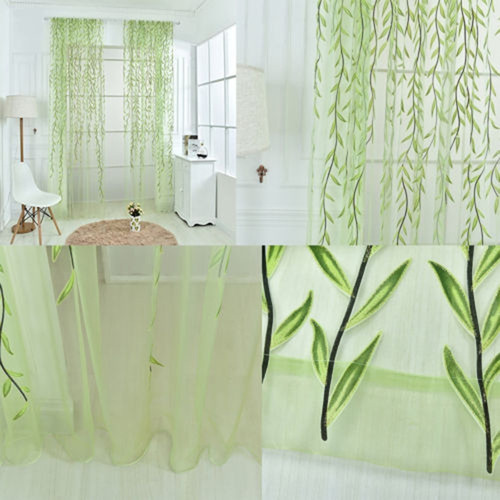 Cortina De Linha De Cortina De Tule K Willow Voile Curt 5723