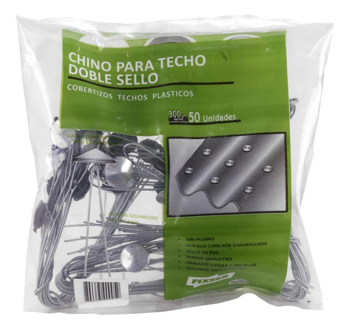 Chino Para Techo Doble Sello 50 Unidades Fixser