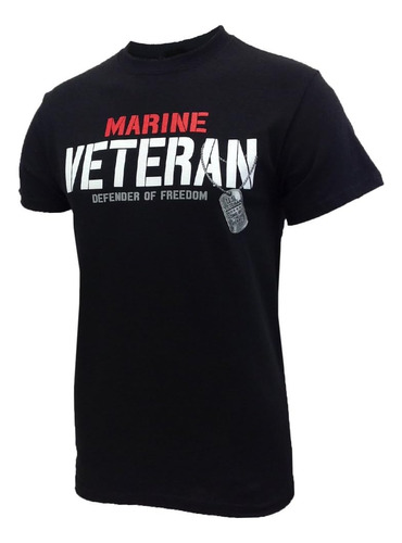 Polera Marine Usmc Para Hombre Defensor Veterano (xl), Neg