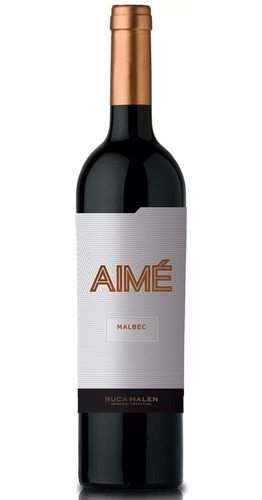 Vino Aimé Malbec X 750cc. Botella