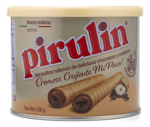Pirulin Galleta Barquillo Relleno Chocolate Avellana - 300gr