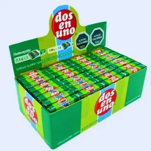 Metas O Chicles Dos En Uno Sabor Menta - Chicle Clásico (caja Con 64 Uni) | Cuotas sin ...