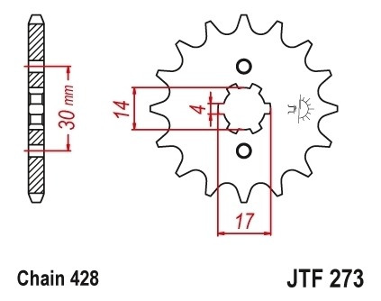 Imagen 5 de 6 de Transmision Completa Jt Honda Biz 125 34-14 Beitia Motos