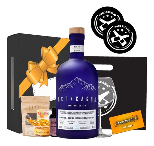 Box Gin Aconcagua 750ml + Bitter Gibson Floral Ideal Regalo