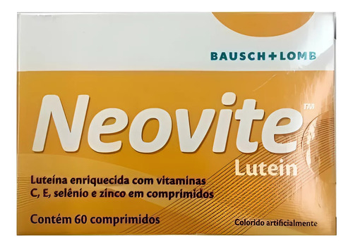Neovite Lutein Bausch Lomb 60 Comprimidos Sabor Sem Sabor