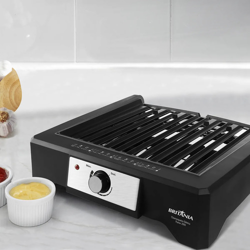 Churrasqueira Elétrica Britânia Bcq2000 Flame 2000w 220v