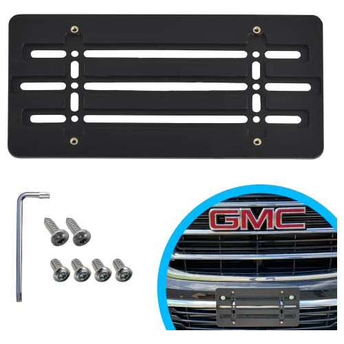 Soporte De Placa Frontal Parachoques Delantero Gmc 2000...