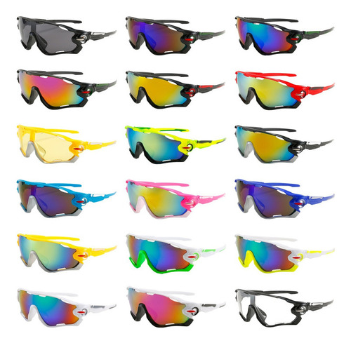 Gafas deportivas Bike Casual Racing Uv400 Cycling Co, 18 unidades